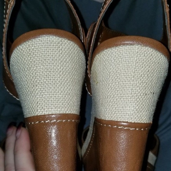 Tan Summer Wedge Sandals - Picture 4 of 5
